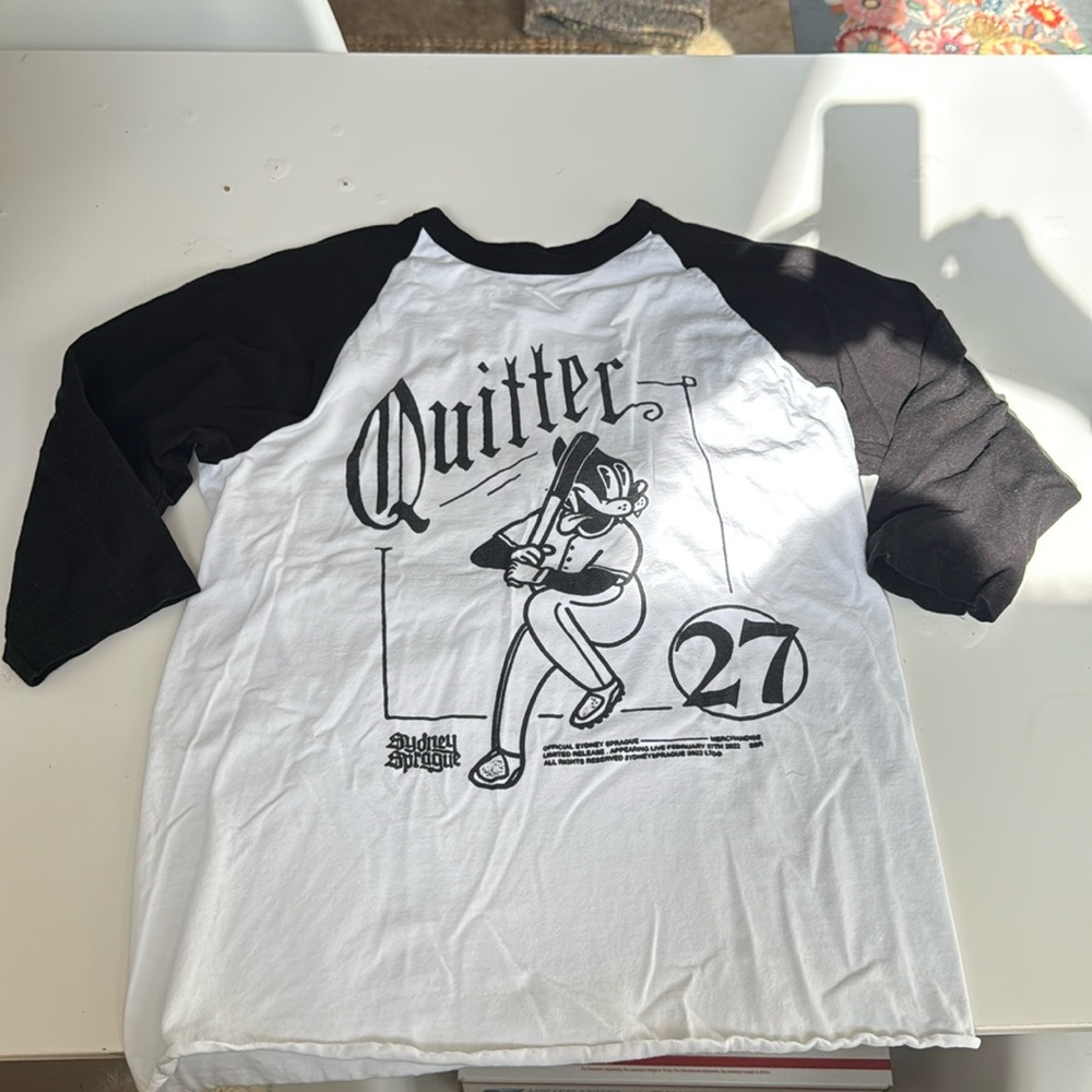 Sydney Sprague T-shirt ‘Quitter’ S